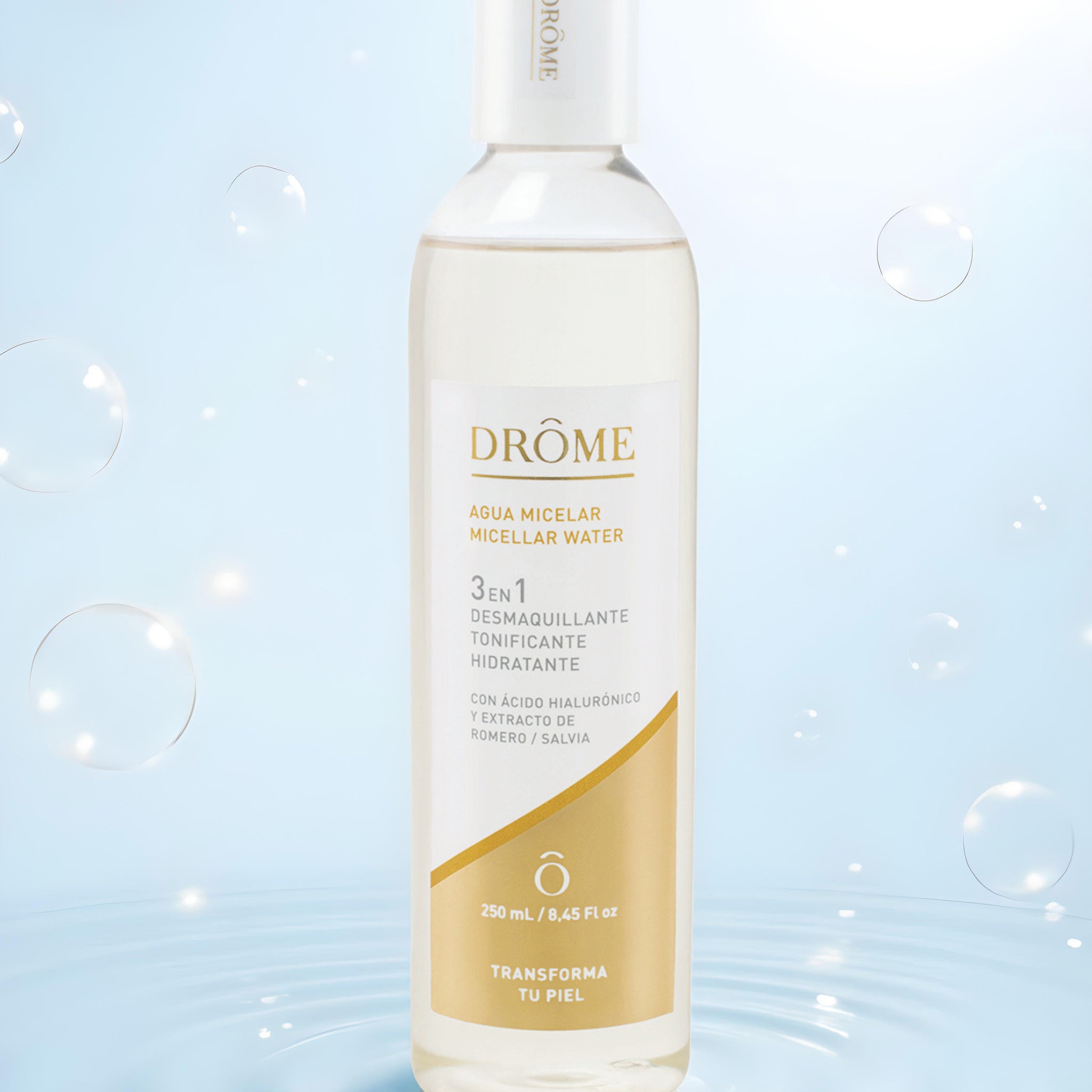 Agua Micelar 3 en 1 – Limpia, Tonifica e Hidrata