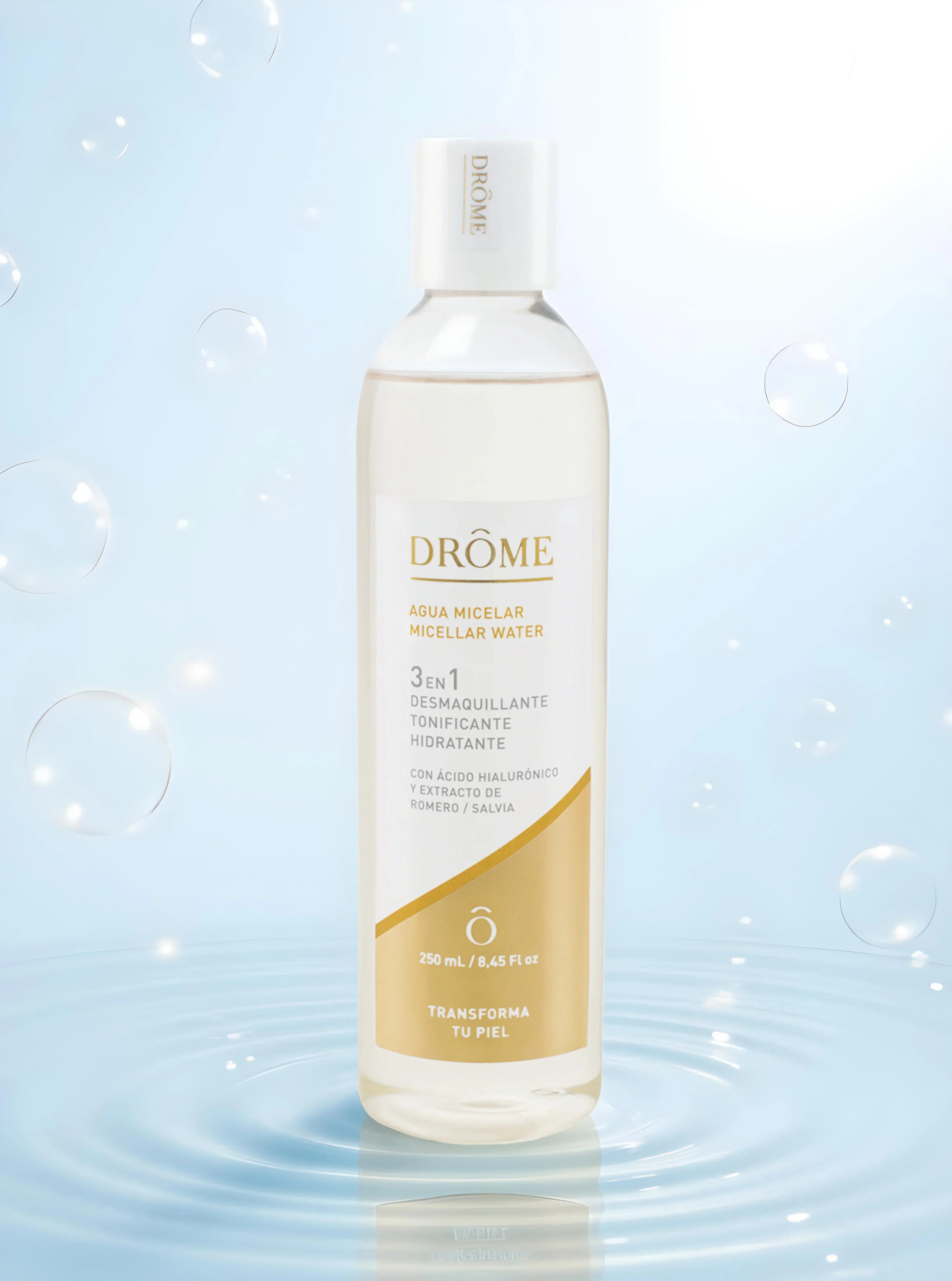 Agua Micelar 3 en 1 – Limpia, Tonifica e Hidrata