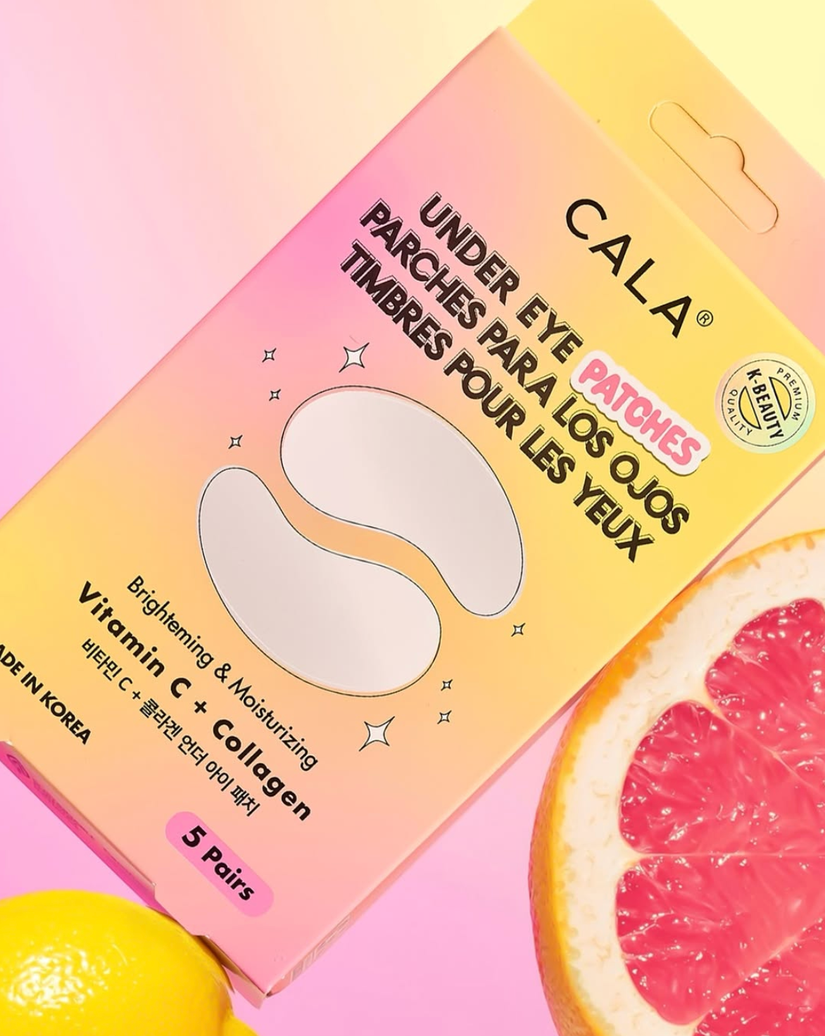 Tratamiento para ojeras con vitamina C y colágeno (5 pares)