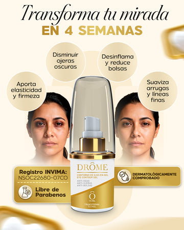 Contorno de Ojos Anti-ojeras - Gel con Péptidos